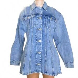 NEW C'EST NORMAL women's the denim dress in blue